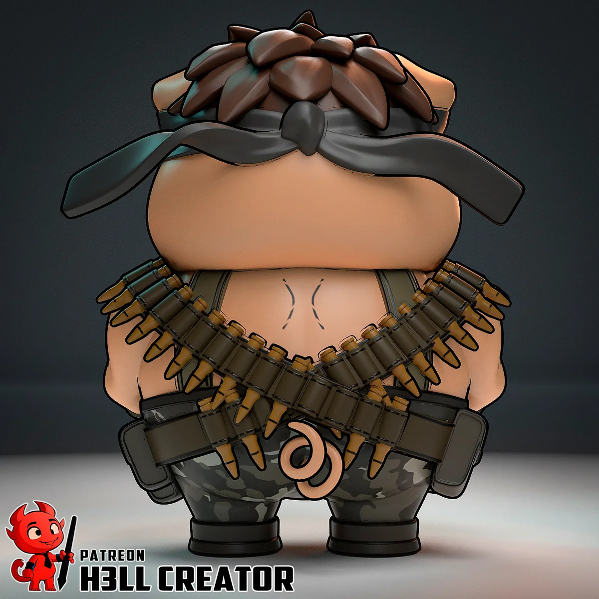Chibi Solid Svin | Fan Art | 3D Printed Resin Model Garage Kit | *Un-Painted* | H3LL Creator 3