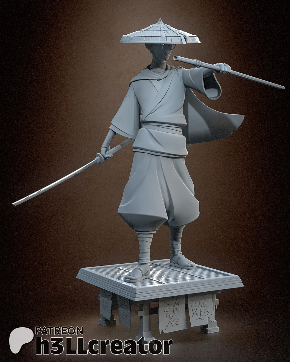 Mizu | Fan Art | 3D Printed Resin Model Garage Kit | *Un-Painted* | H3LL Creator 12