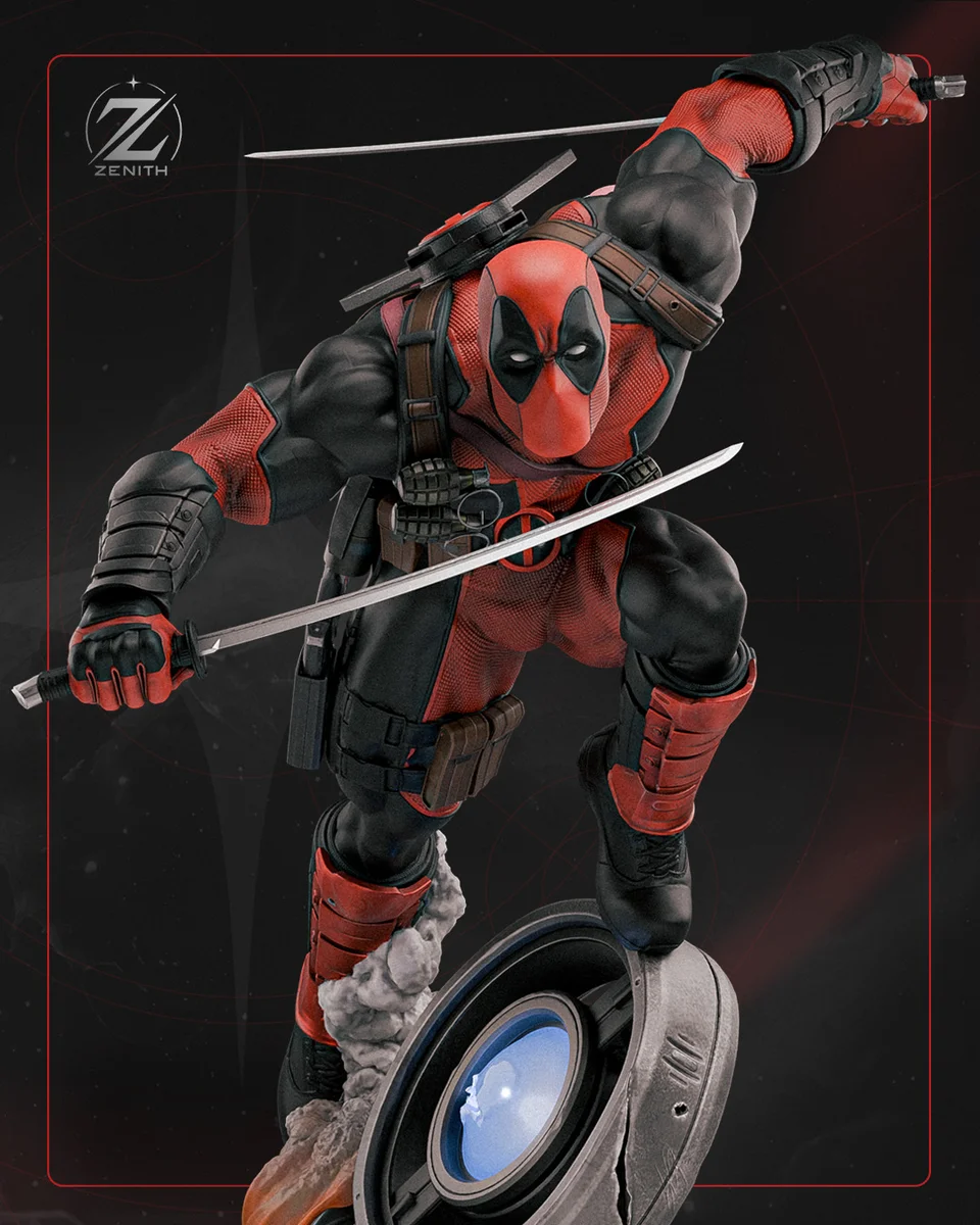 Deadpool | Fan Art | 3D Printed Resin Model Garage Kit | *Un-Painted* | Zenith Studios