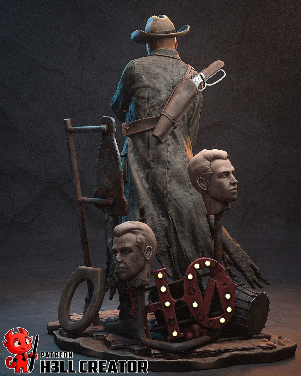 Ghoul | Fan Art | 3D Printed Resin Model Garage Kit | *Un-Painted* | H3LL Creator 8