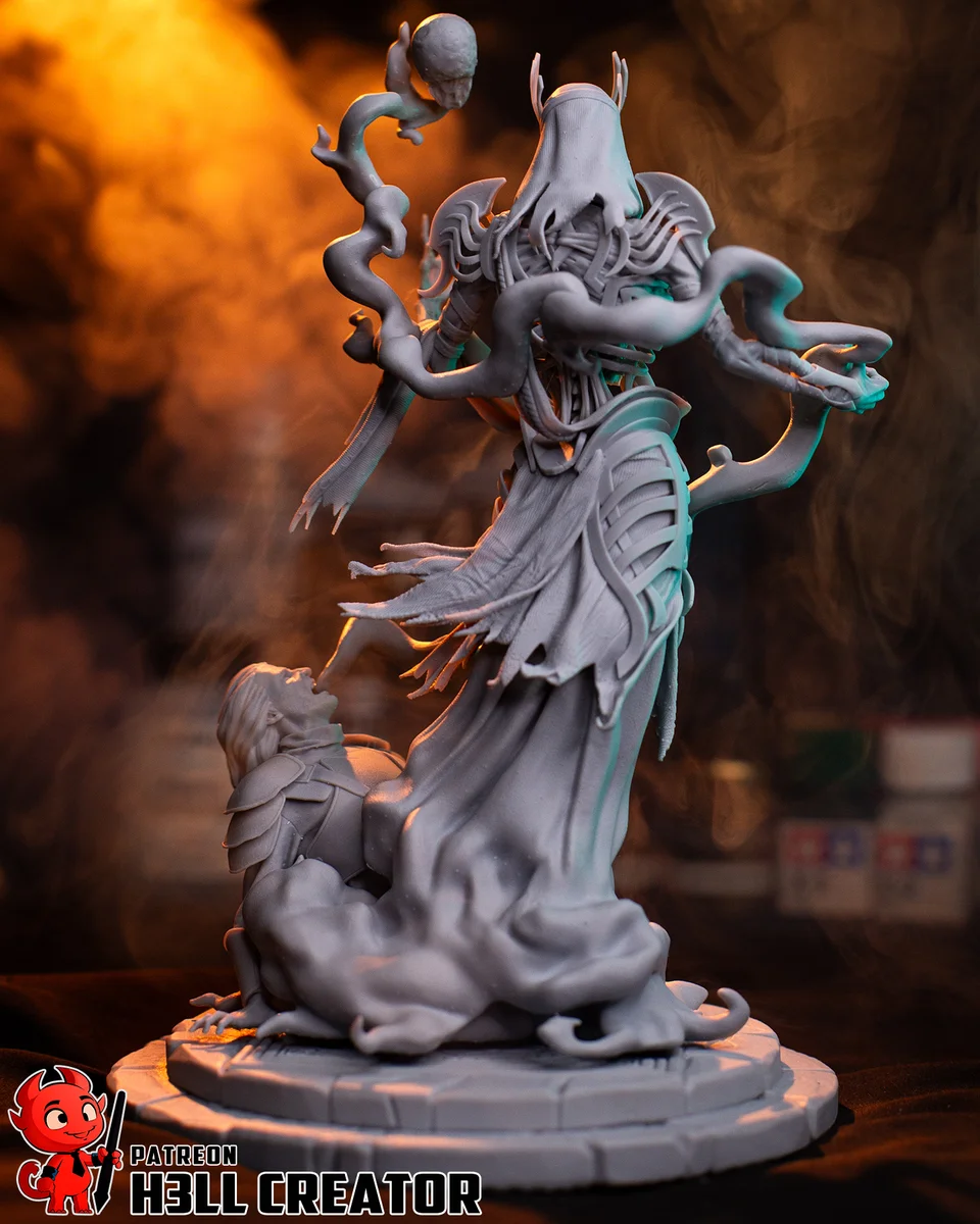 Vecna | Fan Art | 3D Printed Resin Model Garage Kit | *Un-Painted* | H3LL Creator 12