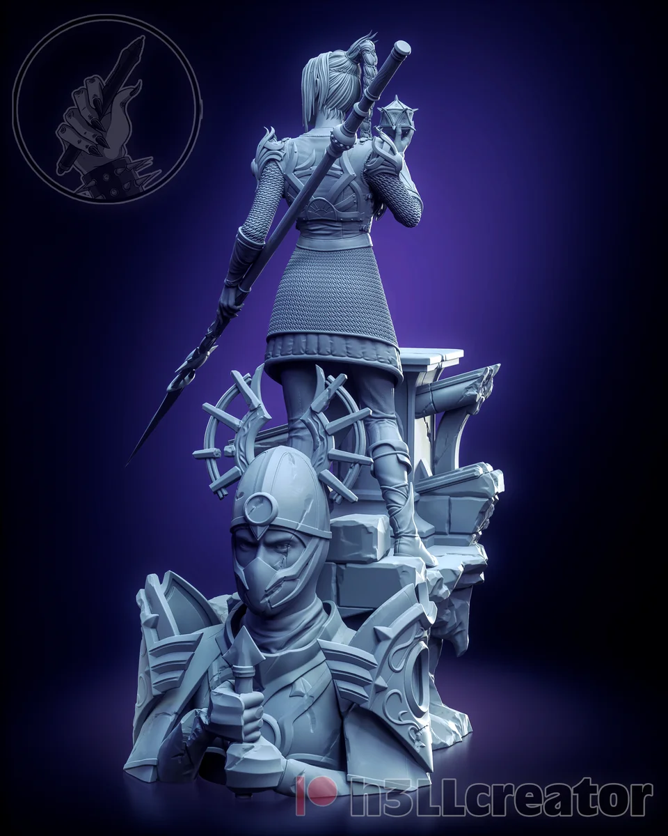 Shadowheart | Fan Art | 3D Printed Resin Model Garage Kit | *Un-Painted* | H3LL Creator 9
