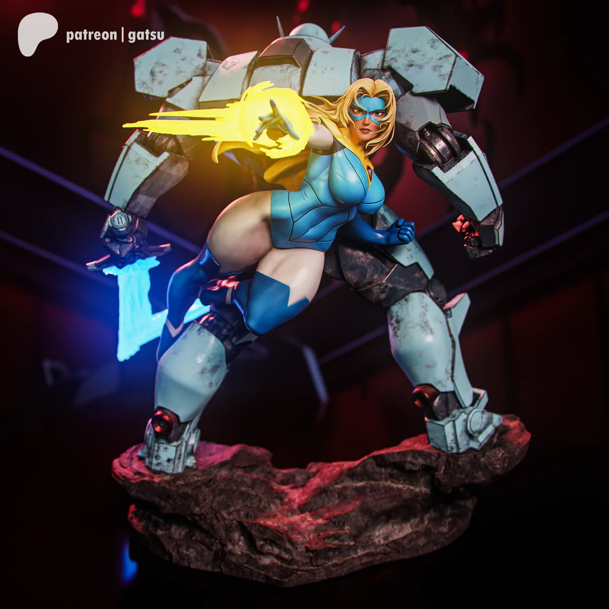 Blonde Blazer | Fan Art | 3D Printed Resin Model Garage Kit | *Un-Painted* | Gatsu Studios 3