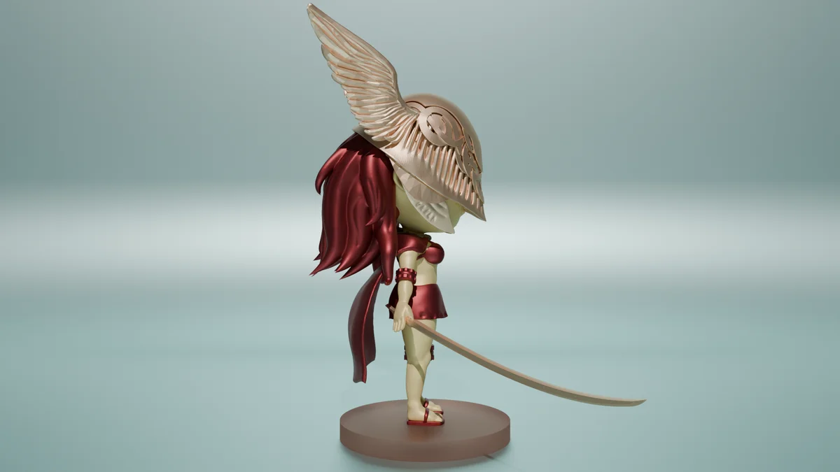 Chibi Malenia | Fan Art | 3D Printed Resin Model Garage Kit | *Un-Painted* | Remy Sculpts 3