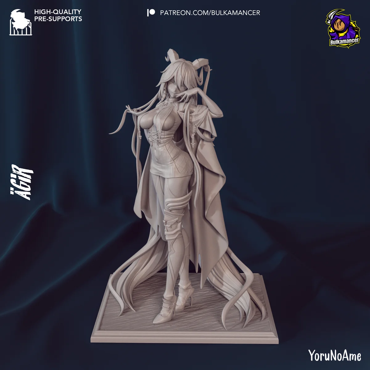 Agir | Fan Art | 3D Printed Resin Model Garage Kit | *Un-Painted* | Bulkamancer 7