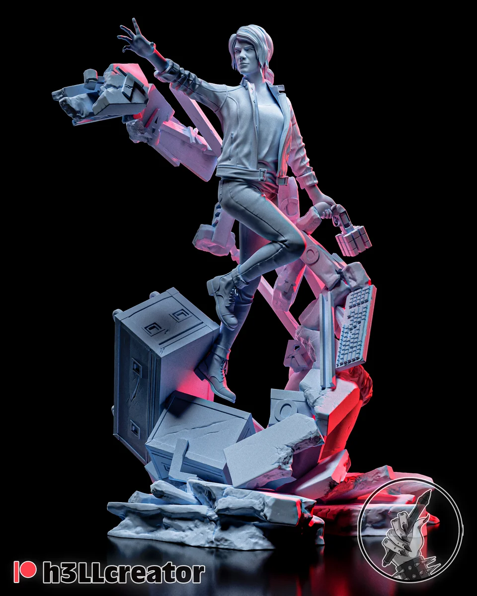 Jesse Faden | Fan Art | 3D Printed Resin Model Garage Kit | *Un-Painted* | H3LL Creator 3