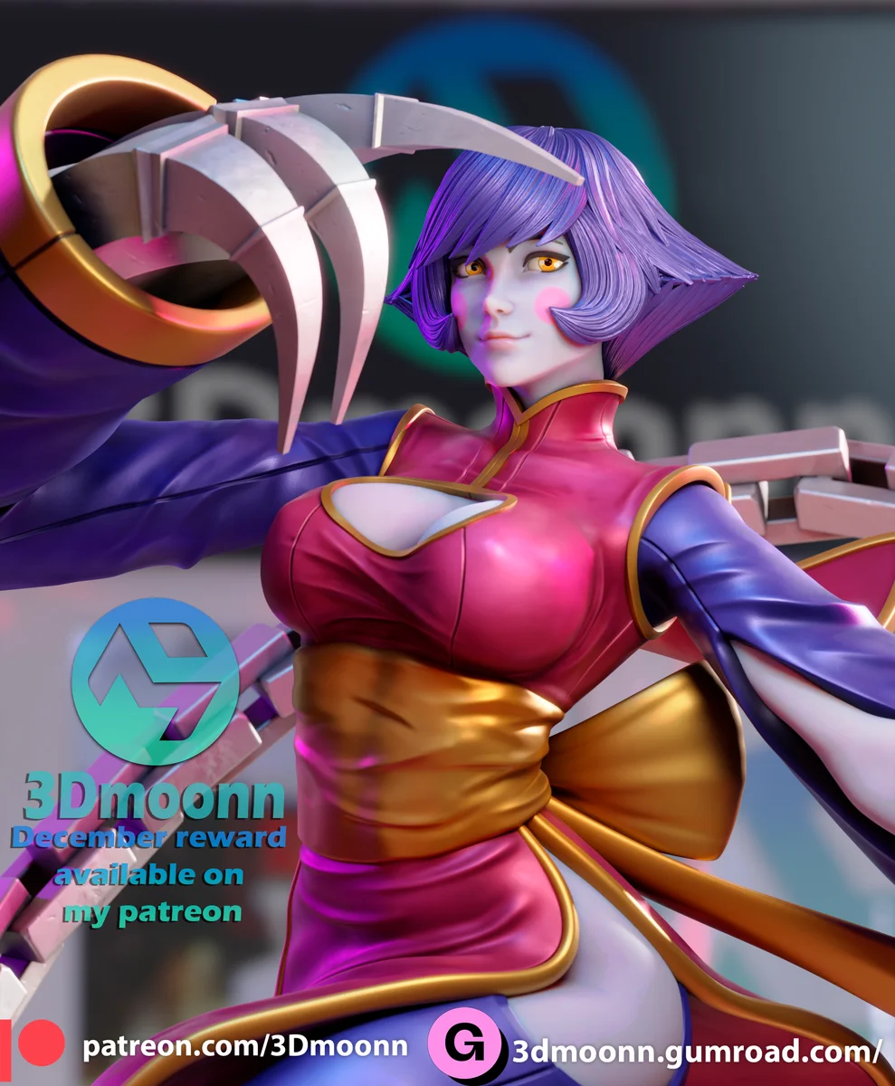 Hsien Ko | Fan Art | 3D Printed Resin Model Garage Kit | *Un-Painted* | 3DMoonn 3