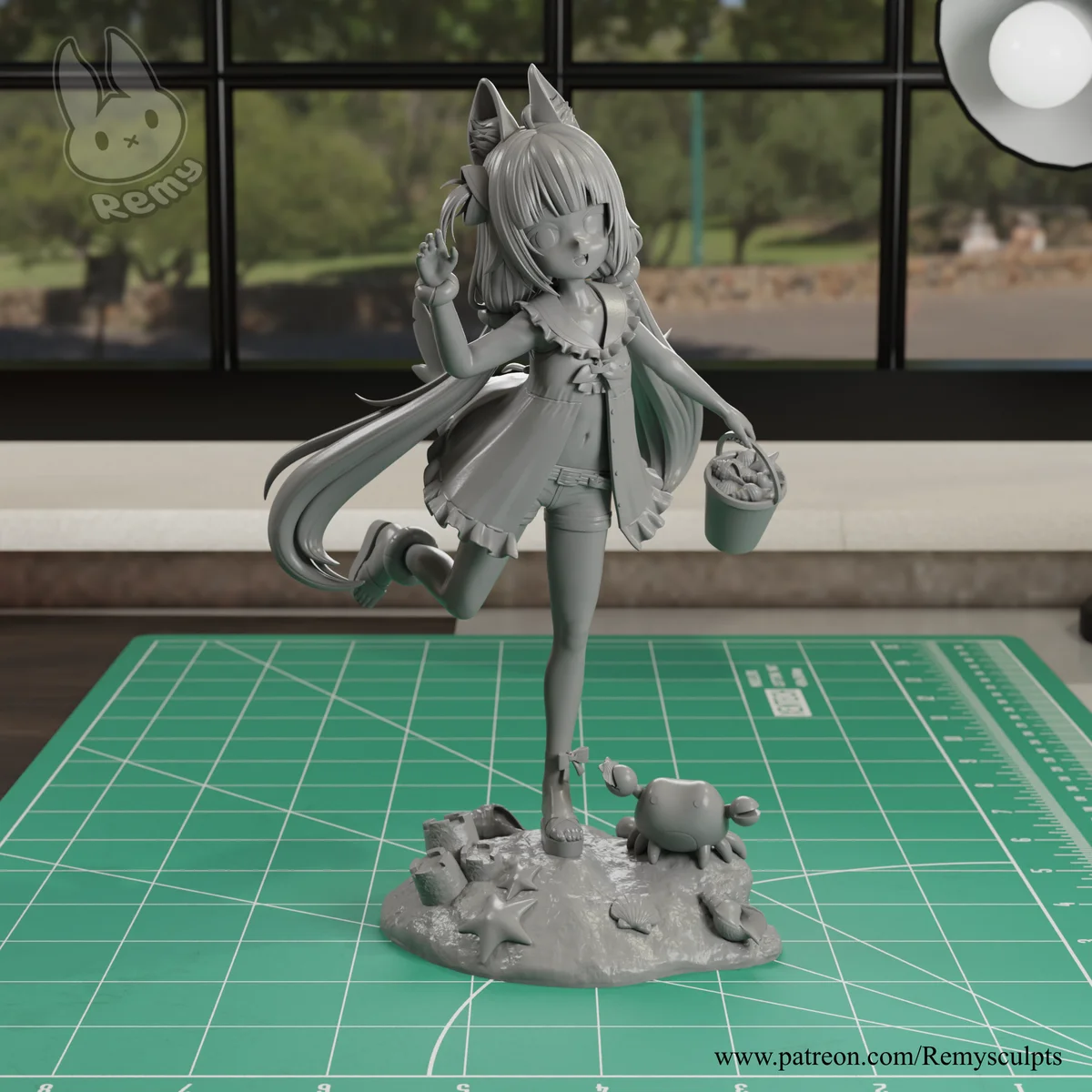 Sameko Saba | Fan Art | 3D Printed Resin Model Garage Kit | *Un-Painted* | Remy Sculpts 5