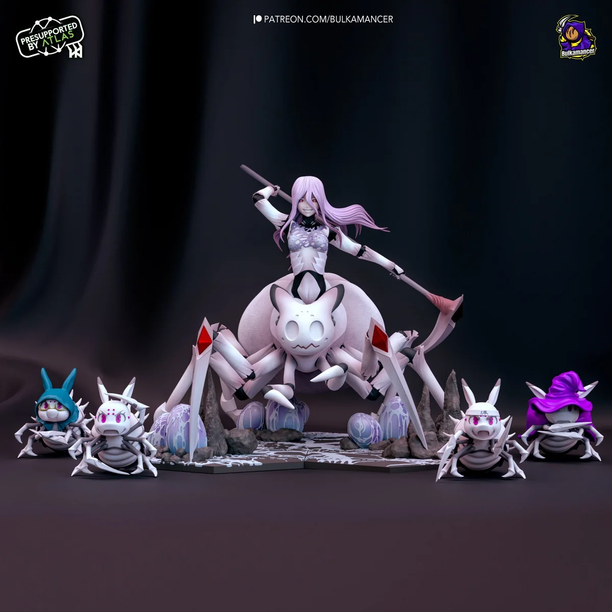 Spider Girl & Friends | Fan Art | 3D Printed Resin Model Garage Kit | *Un-Painted* | Bulkamancer 2
