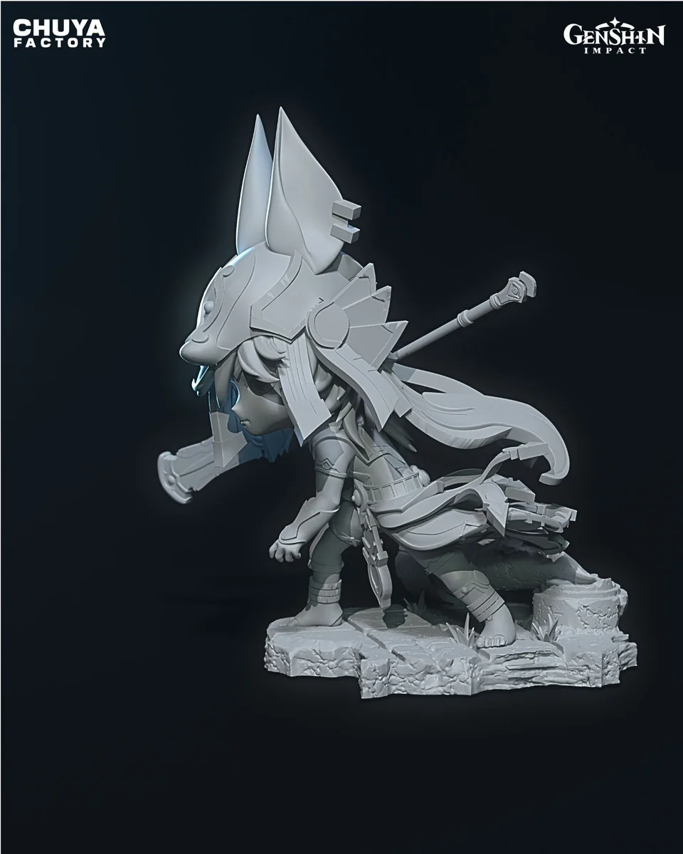 Chibi Cyno | Fan Art | 3D Printed Resin Model Garage Kit | *Un-Painted* | Chuya Factory 12
