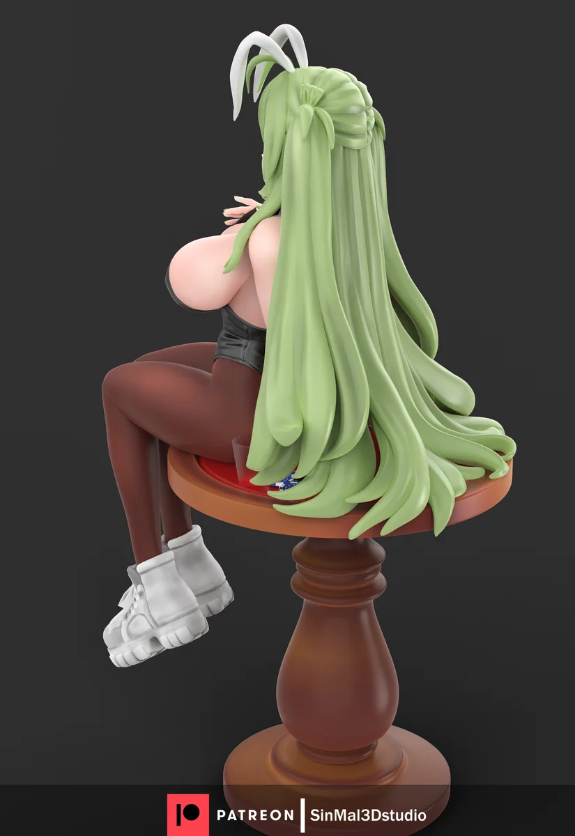 Soda: Bunny Girl | Fan Art | 3D Printed Resin Model Garage Kit | *Un-Painted* | Sin3Dstudio 6