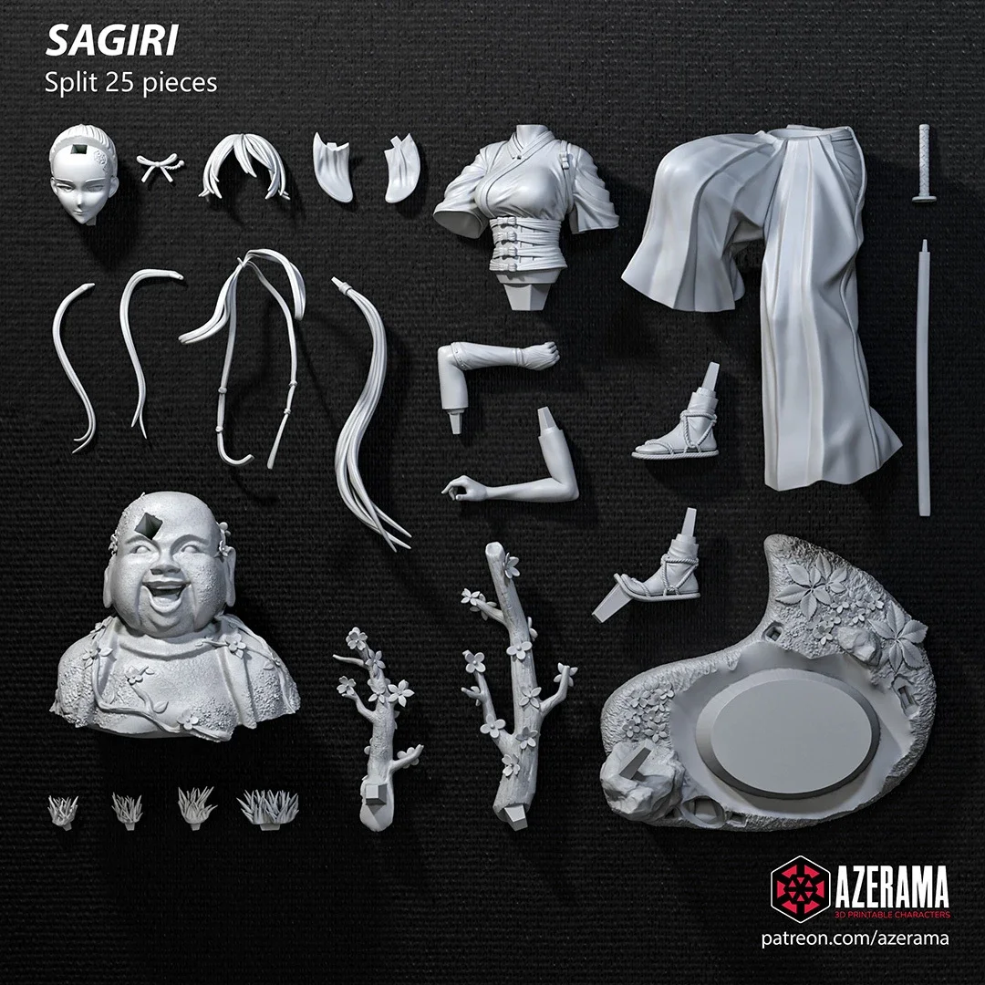 Sagiri | Fan Art | 3D Printed Resin Model Garage Kit | *Un-Painted* | Azerama 3