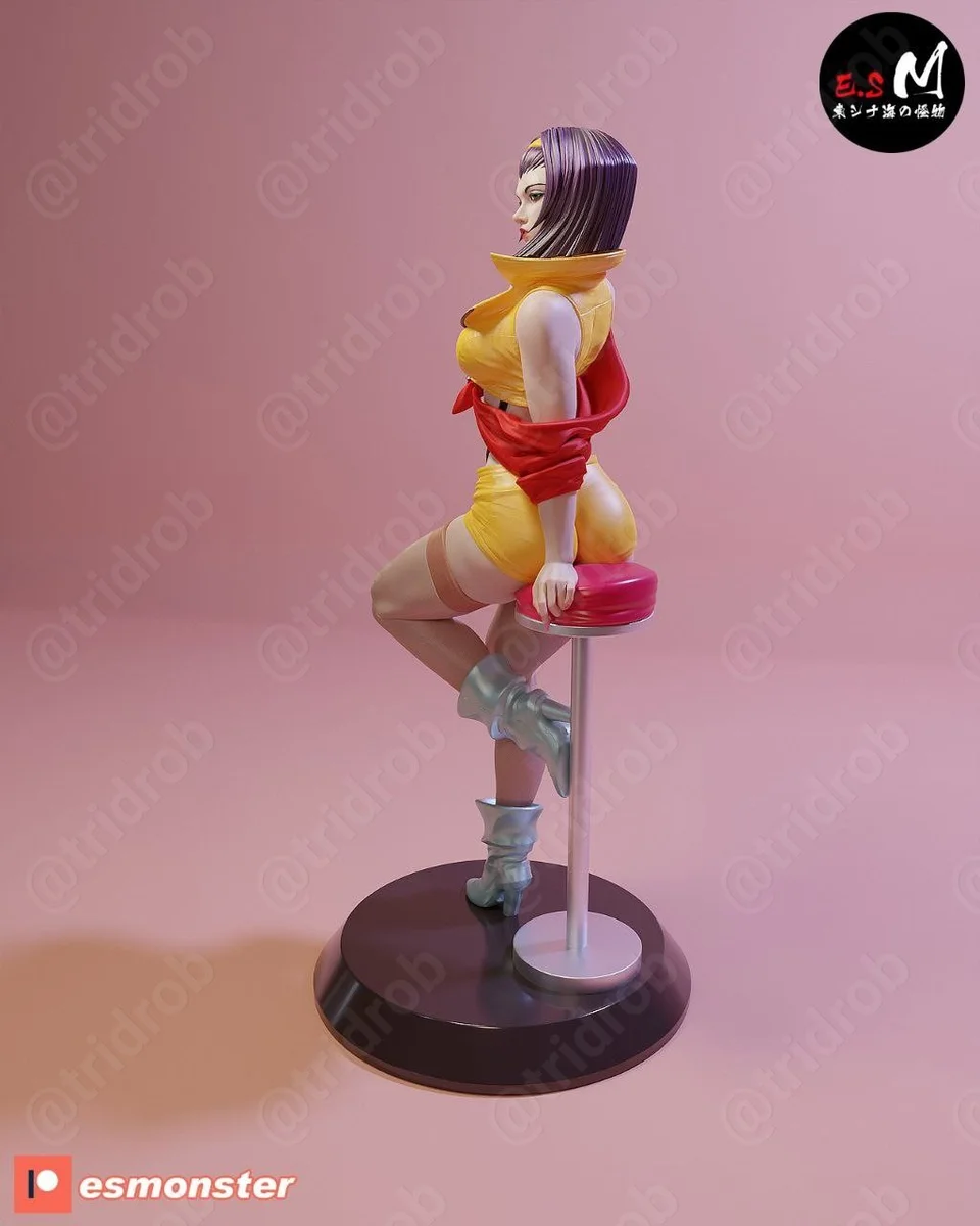 Faya Cowboy Bebop | Fan Art | 3D Printed Resin Model Garage Kit | *Un-Painted* | ES Monster 4