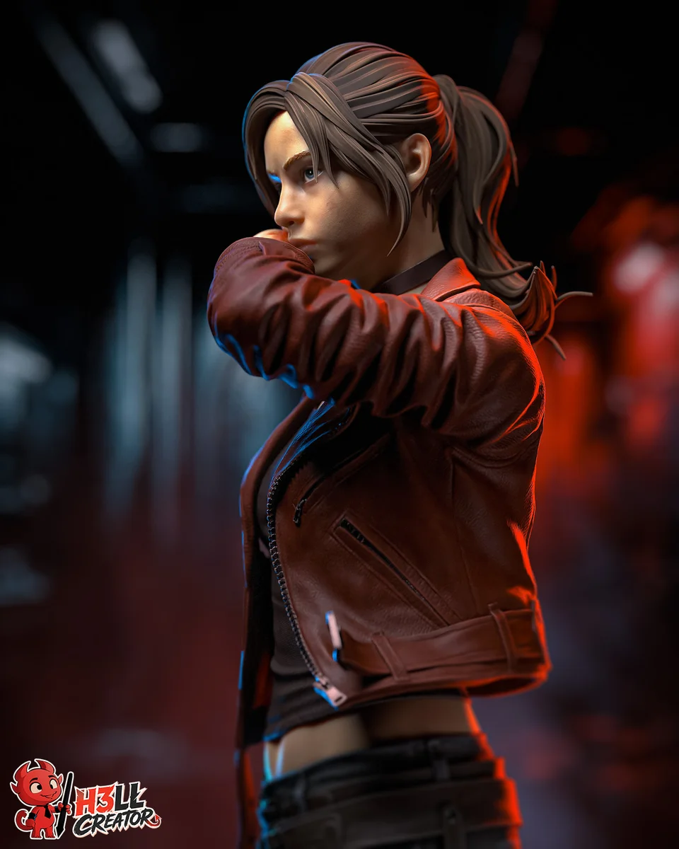 Claire Redfield | Fan Art | 3D Printed Resin Model Garage Kit | *Un-Painted* | H3LL Creator 7