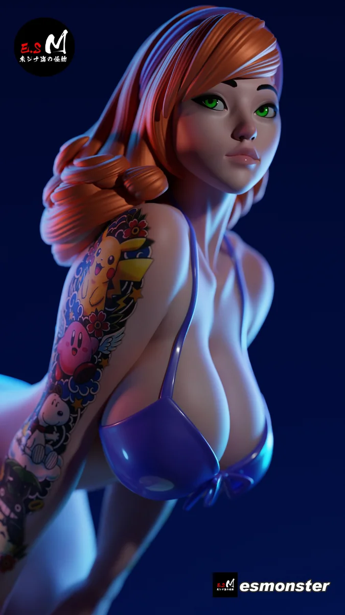 Daphne (Pose 2) | Fan Art | 3D Printed Resin Model Garage Kit | *Un-Painted* | ES Monster 21