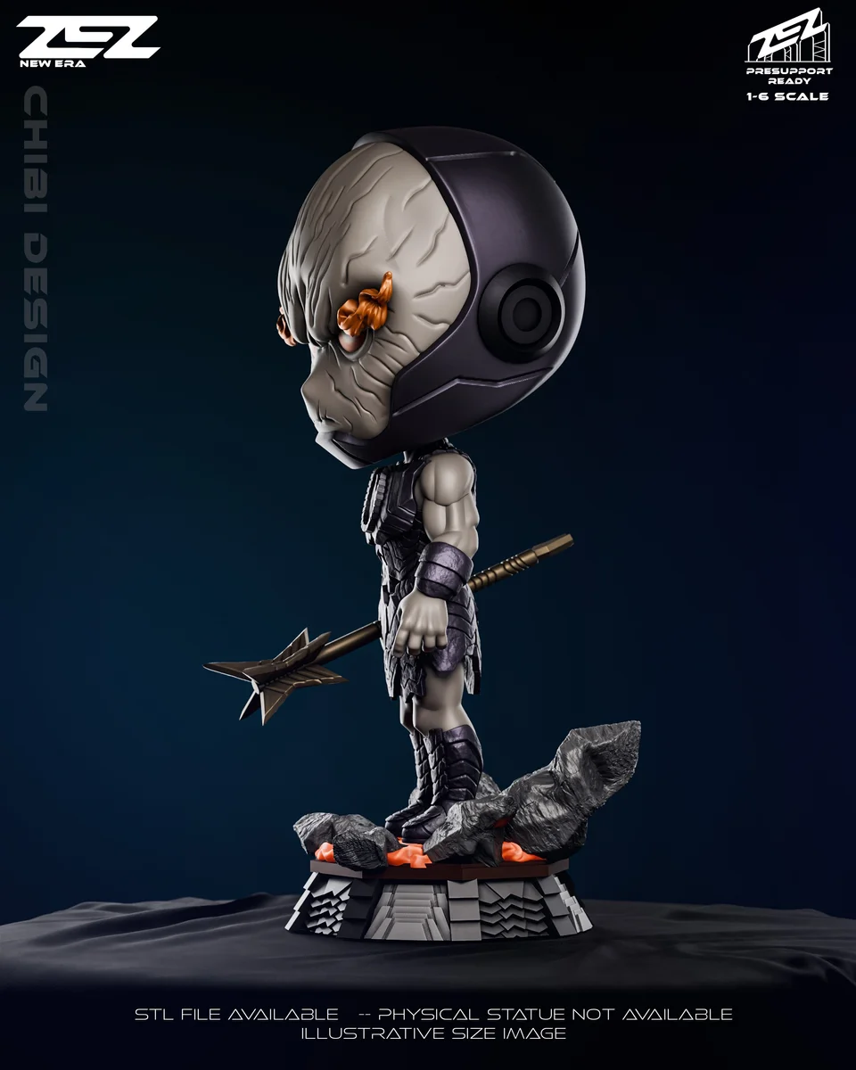 Chibi Darkseid | Fan Art | 3D Printed Resin Model Garage Kit | *Un-Painted* | ZEZ Studio 3