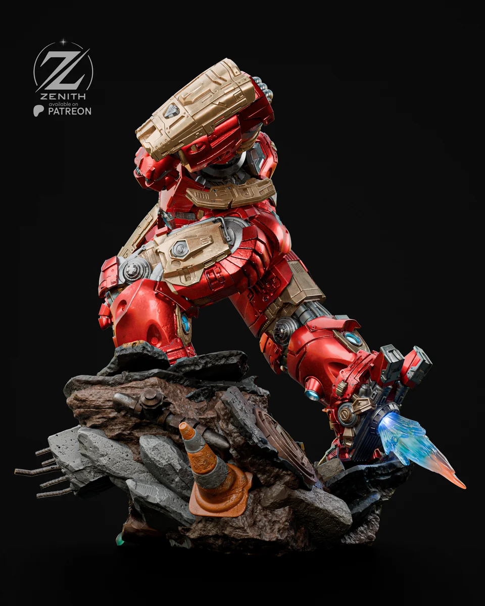 Hulkbuster | Fan Art | 3D Printed Resin Model Garage Kit | *Un-Painted* | Zenith Studios 7