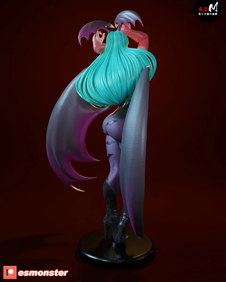 Morrigan | Fan Art | 3D Printed Resin Model Garage Kit | *Un-Painted* | ES Monster 5