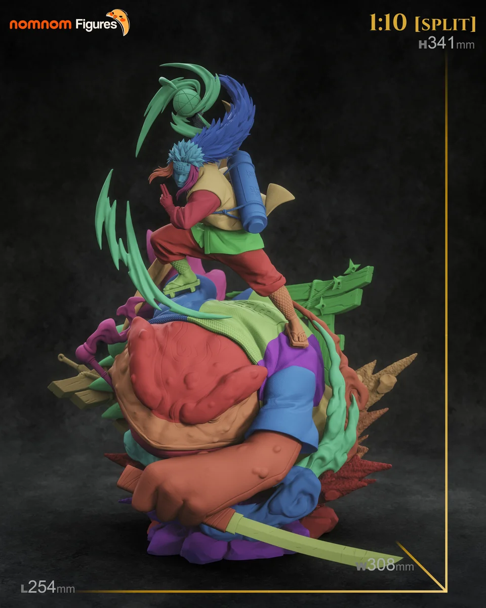 Jiraiya | Fan Art | 3D Printed Resin Model Garage Kit | *Un-Painted* | Nomnom 15
