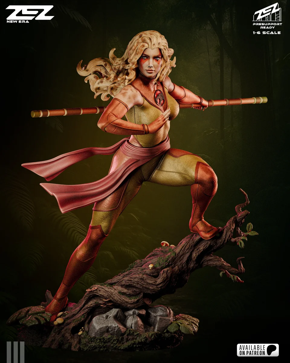 Cheetara | Fan Art | 3D Printed Resin Model Garage Kit | *Un-Painted* | ZEZ Studio 4