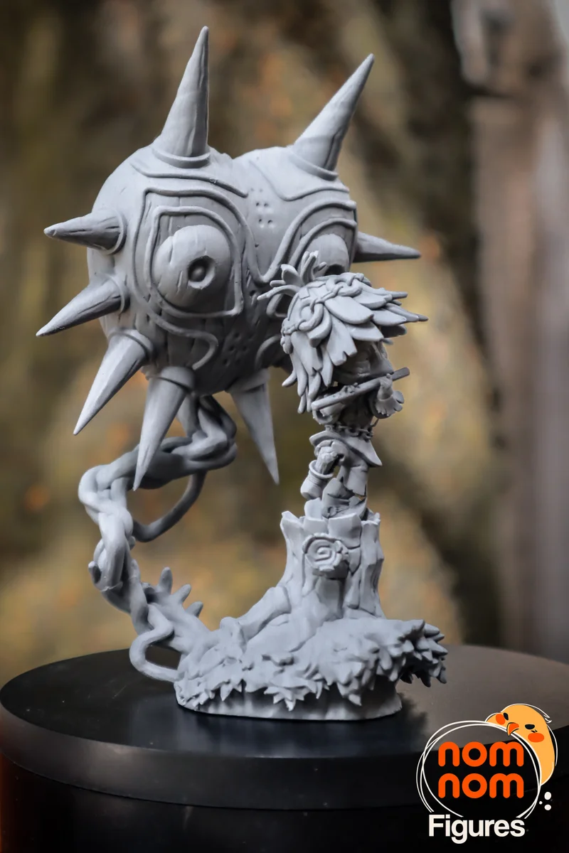 Chibi Majora and skull kid | Fan Art | 3D Printed Resin Model Garage Kit | *Un-Painted* | Nomnom 7