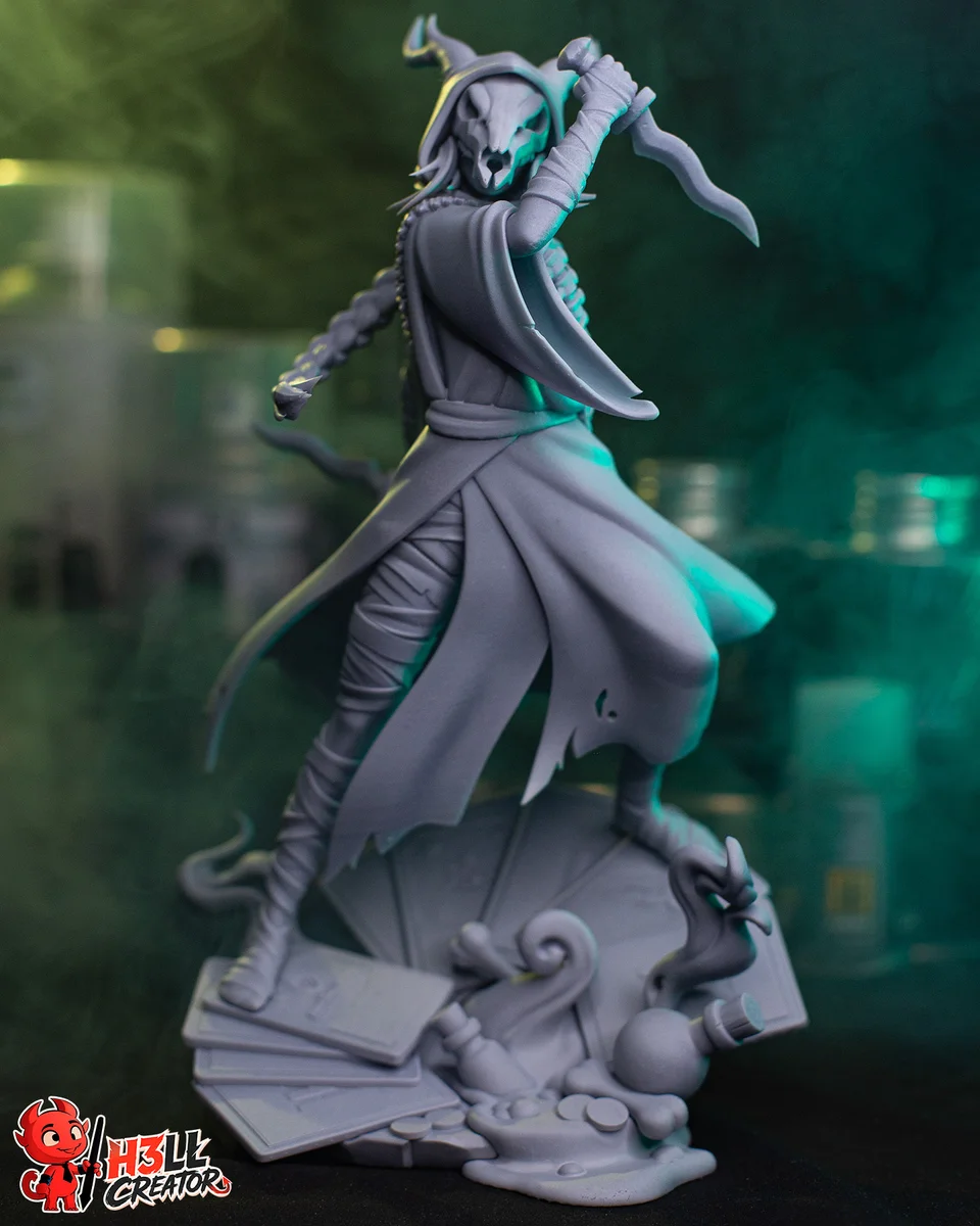 Silent | Fan Art | 3D Printed Resin Model Garage Kit | *Un-Painted* | H3LL Creator 10