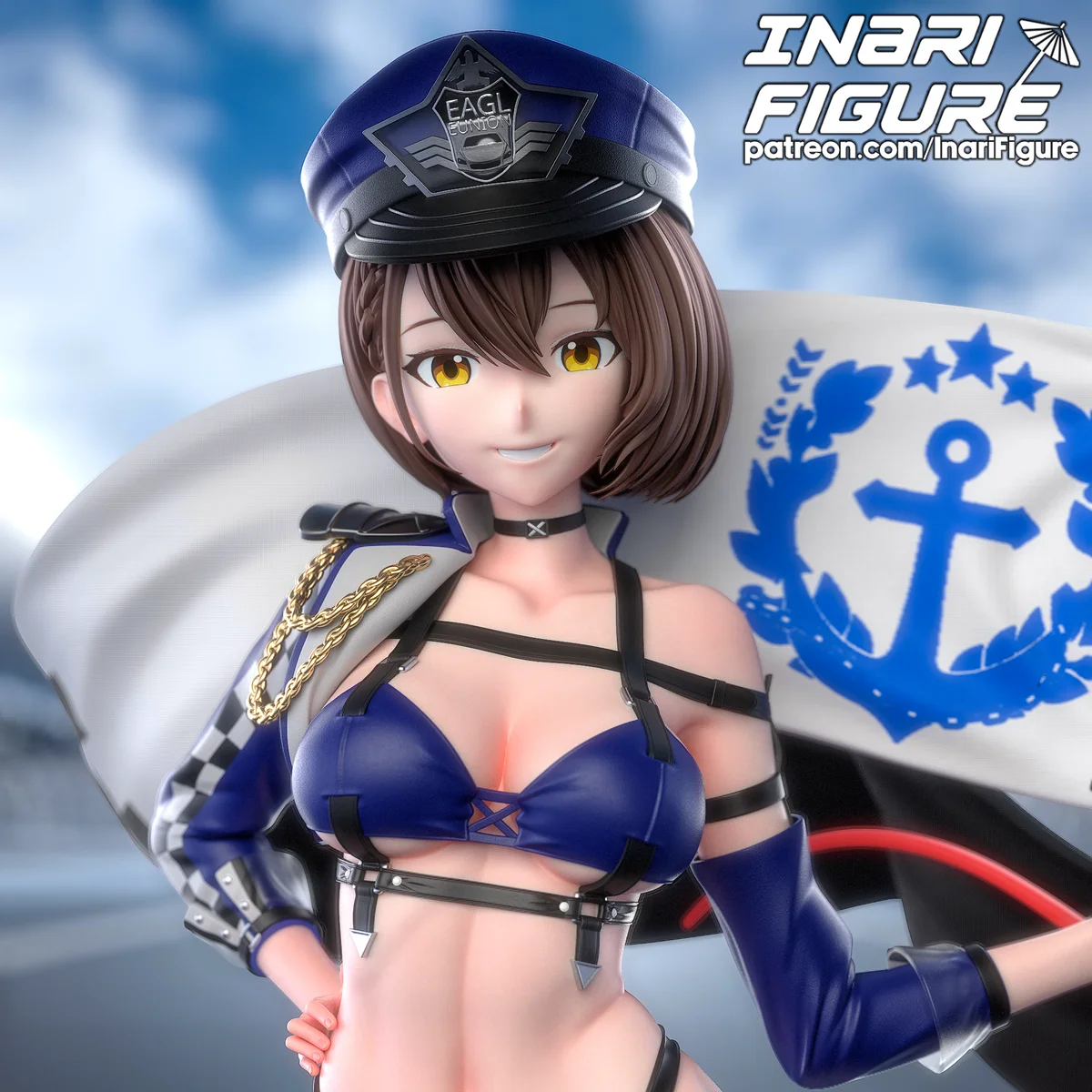 Baltimore | Fan Art | 3D Printed Resin Model Garage Kit | *Un-Painted* | Inari Figure