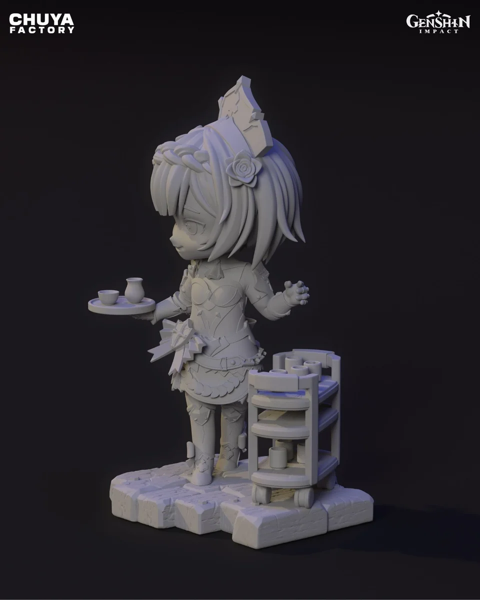 Chibi Noelle | Fan Art | 3D Printed Resin Model Garage Kit | *Un-Painted* | Chuya Factory 11