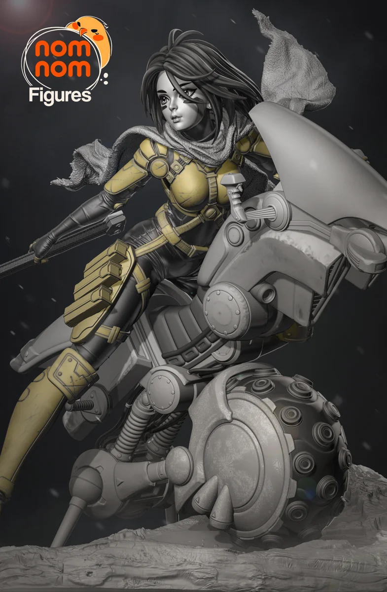 Alita | Fan Art | 3D Printed Resin Model Garage Kit | *Un-Painted* | Nomnom