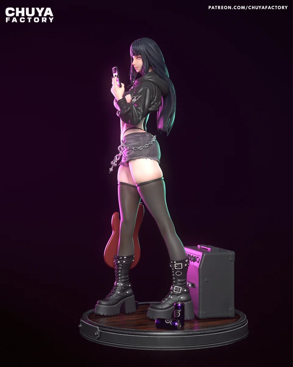 Hinata Hyuga | Fan Art | 3D Printed Resin Model Garage Kit | *Un-Painted* | Chuya Factory 4