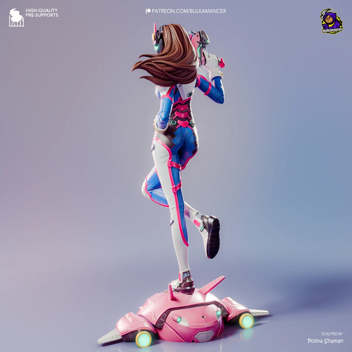 D.Va | Fan Art | 3D Printed Resin Model Garage Kit | *Un-Painted* | Bulkamancer 4