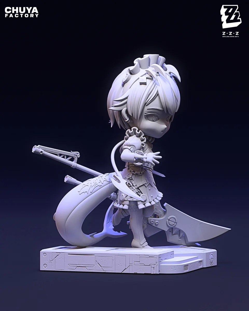 Chibi Ellen Joe | Fan Art | 3D Printed Resin Model Garage Kit | *Un-Painted* | Chuya Factory 14