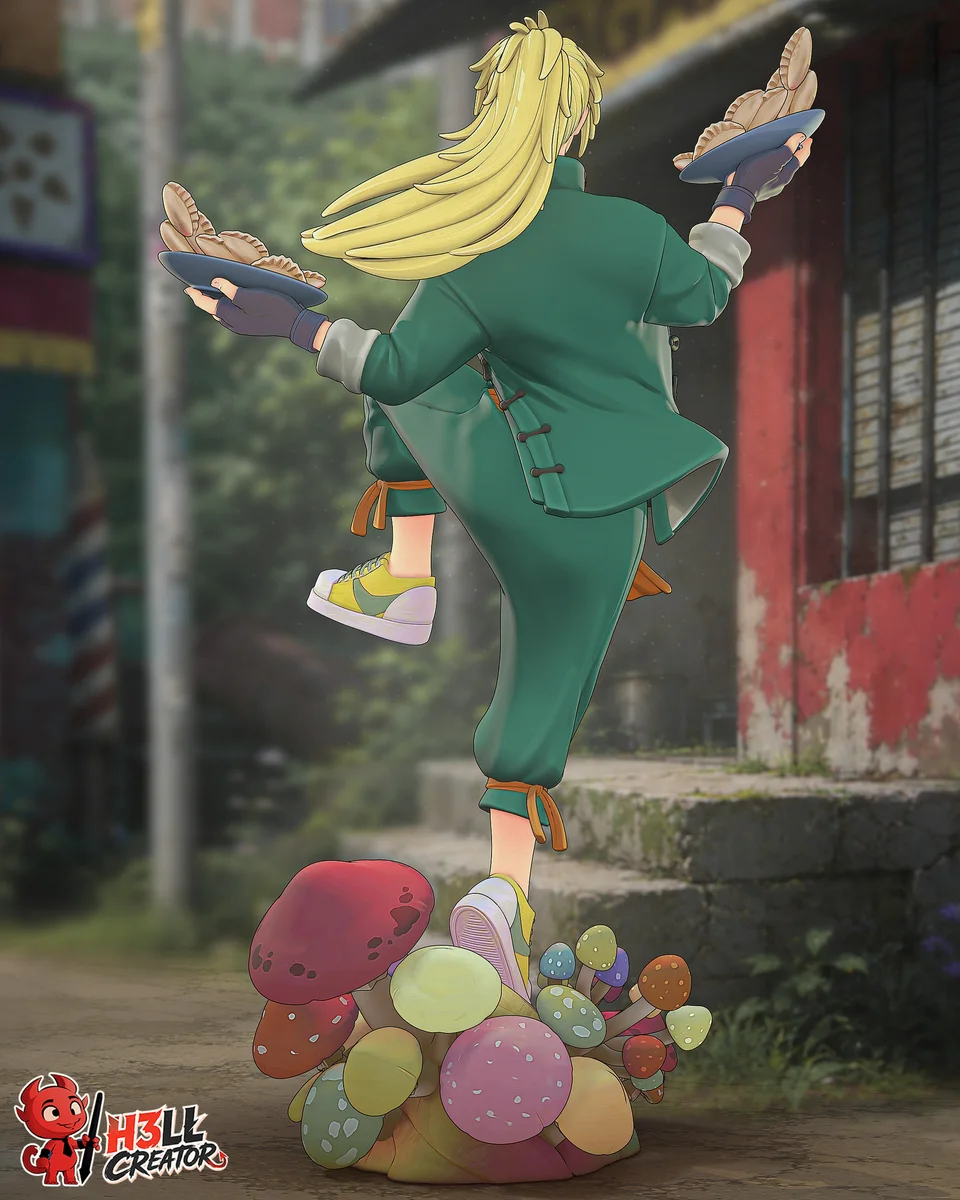 Nikaido | Fan Art | 3D Printed Resin Model Garage Kit | *Un-Painted* | H3LL Creator 7