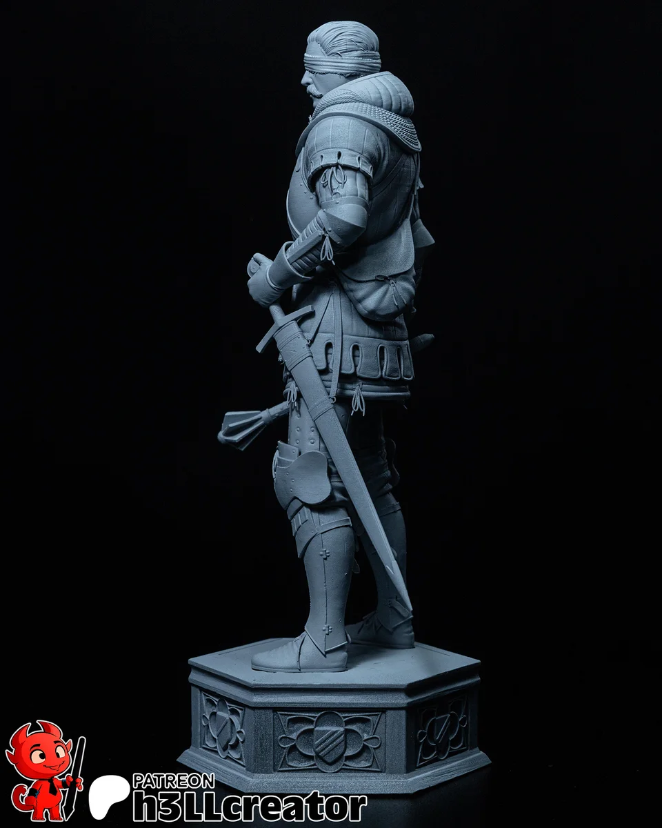 Jan Žižka | Fan Art | 3D Printed Resin Model Garage Kit | *Un-Painted* | H3LL Creator 11