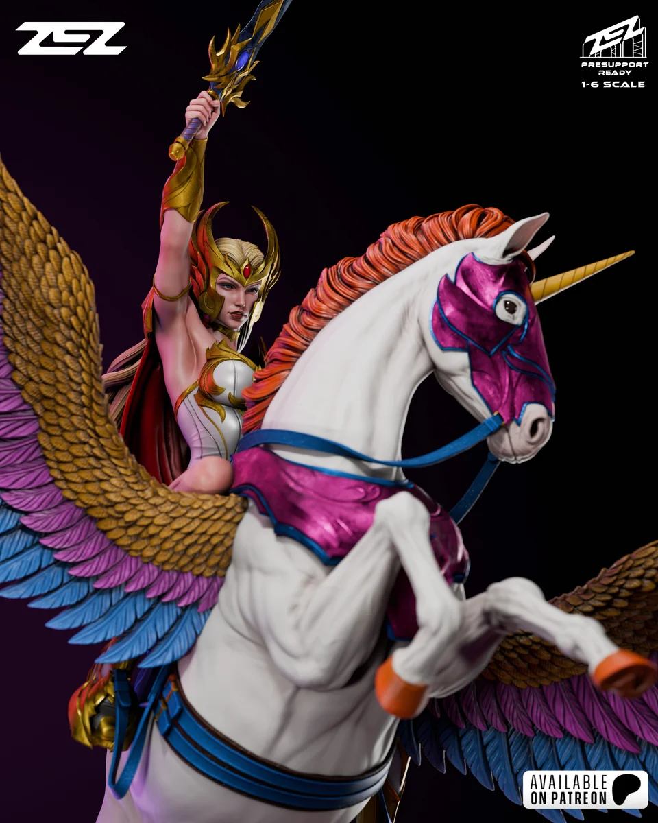 She-Ra | Fan Art | 3D Printed Resin Model Garage Kit | *Un-Painted* | ZEZ Studio 8