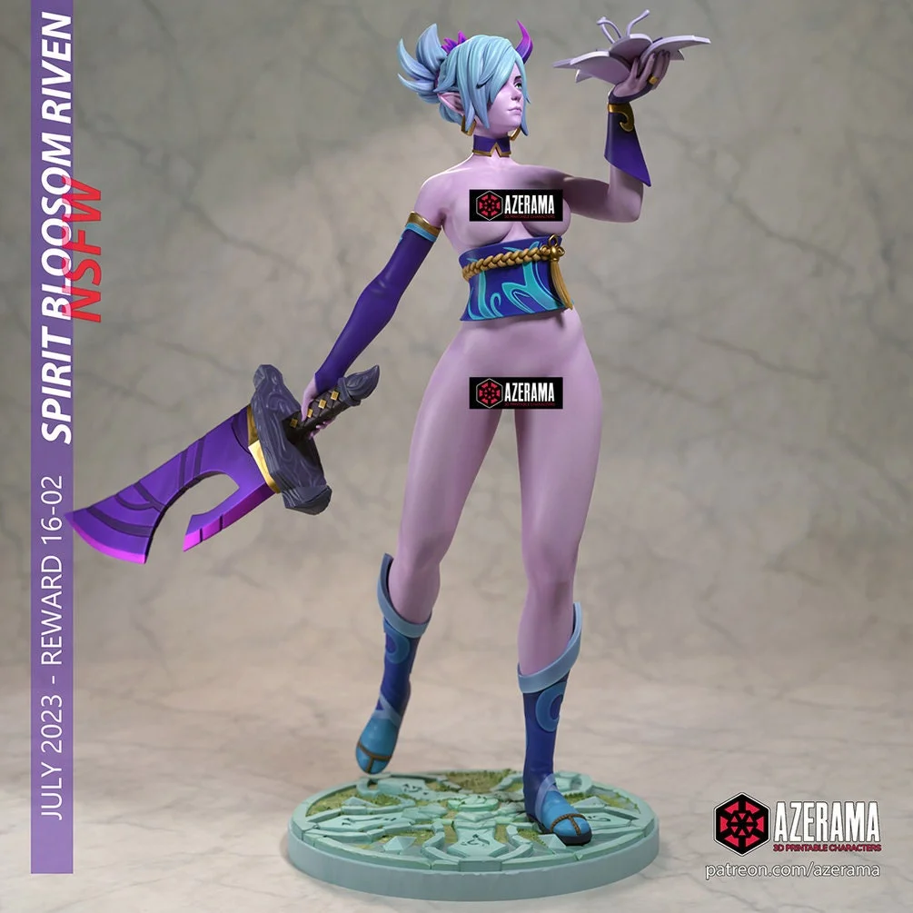 Spirit Blossom | Fan Art | 3D Printed Resin Model Garage Kit | *Un-Painted* | Azerama 6