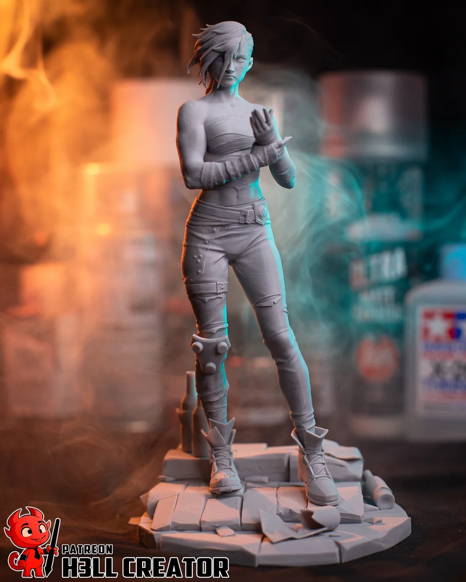 Arena Fighter | Fan Art | 3D Printed Resin Model Garage Kit | *Un-Painted* | H3LL Creator 9
