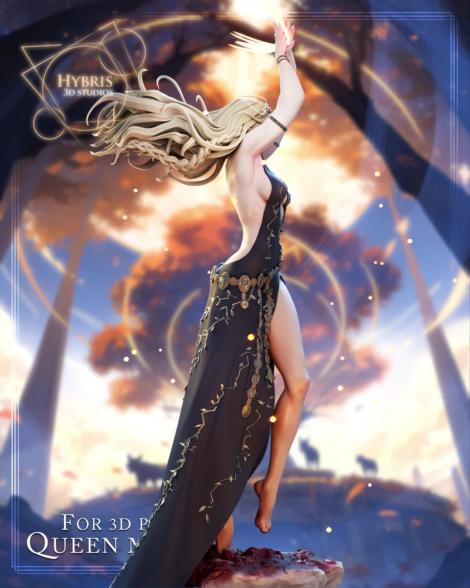 Queen Marika | Fan Art | 3D Printed Resin Model Garage Kit | *Un-Painted* | Hybris Studios 3
