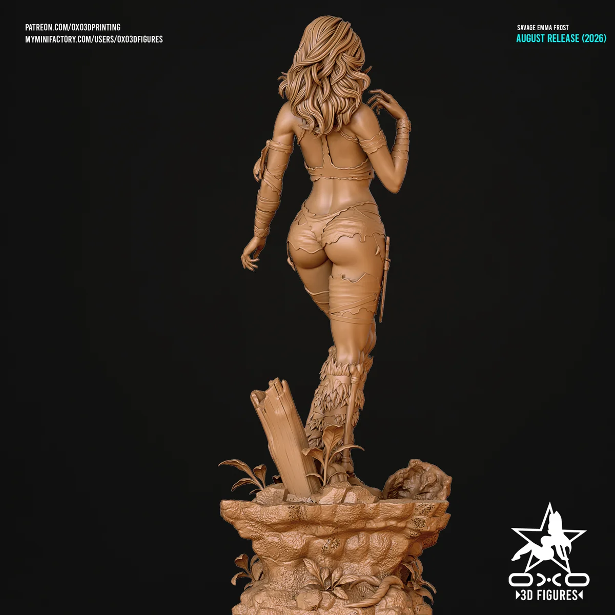 Savage Emma | Fan Art | 3D Printed Resin Model Garage Kit | *Un-Painted* | OXO3D 6
