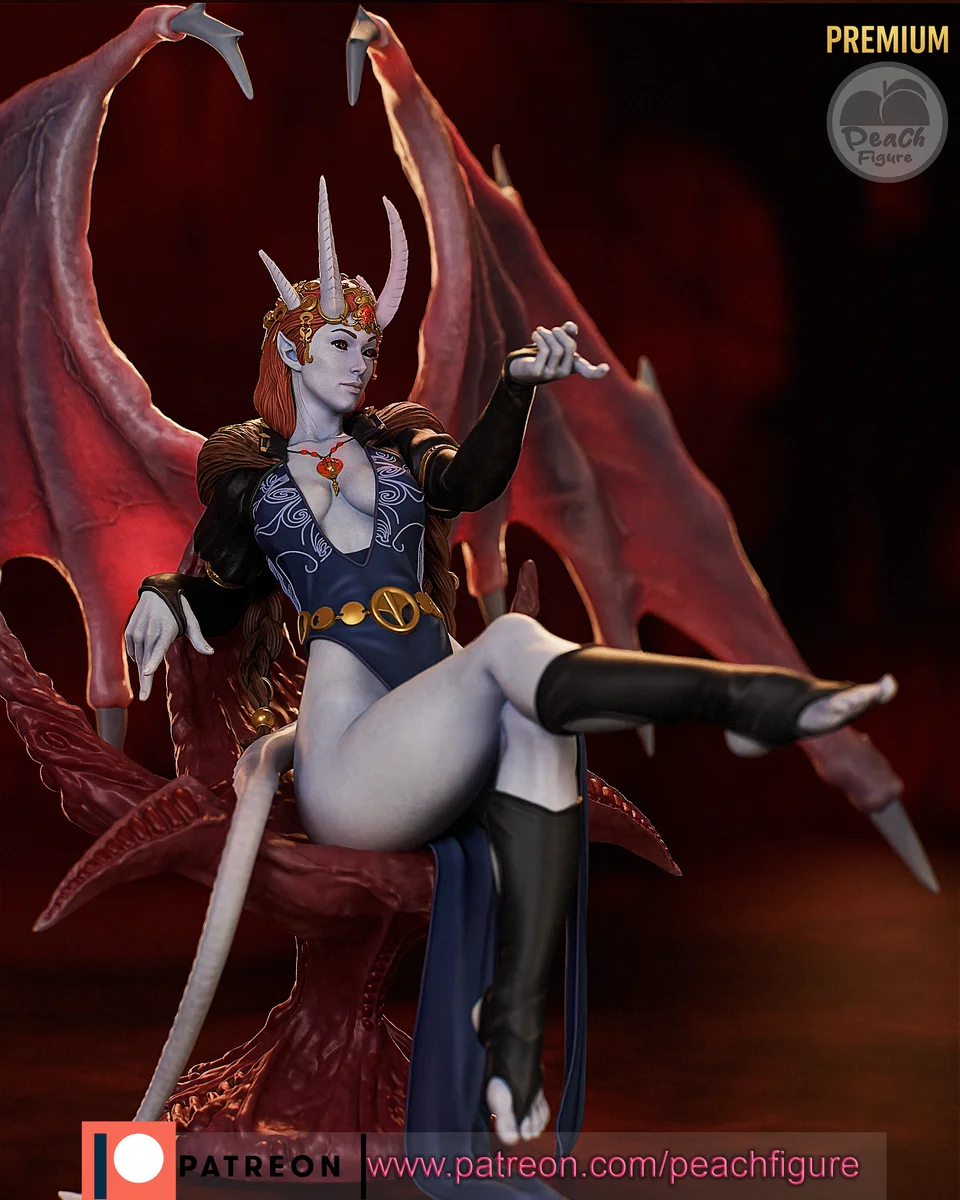 Mizora | Fan Art | 3D Printed Resin Model Garage Kit | *Un-Painted* | Peach Figure 4