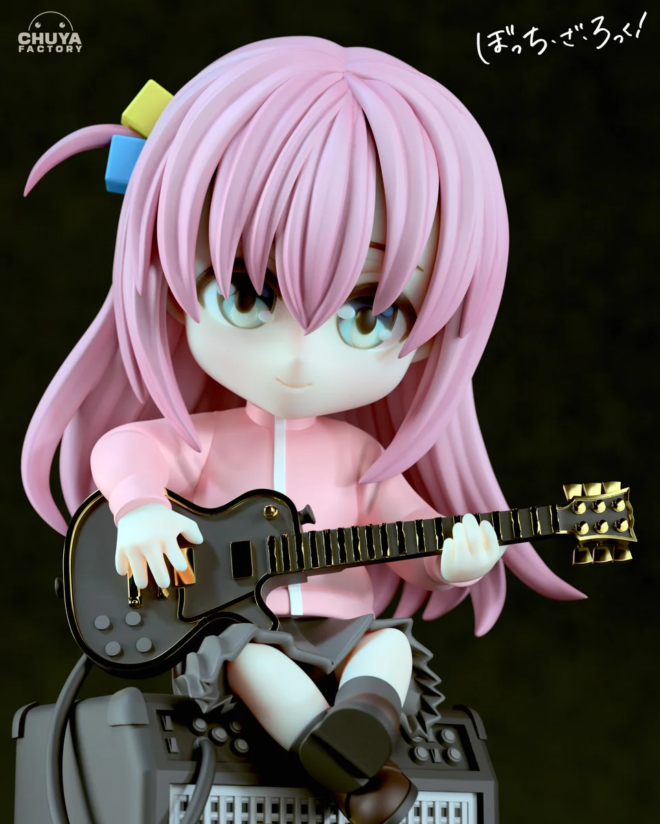 Chibi Hitori Gotoh | Fan Art | 3D Printed Resin Model Garage Kit | *Un-Painted* | Chuya Factory 4