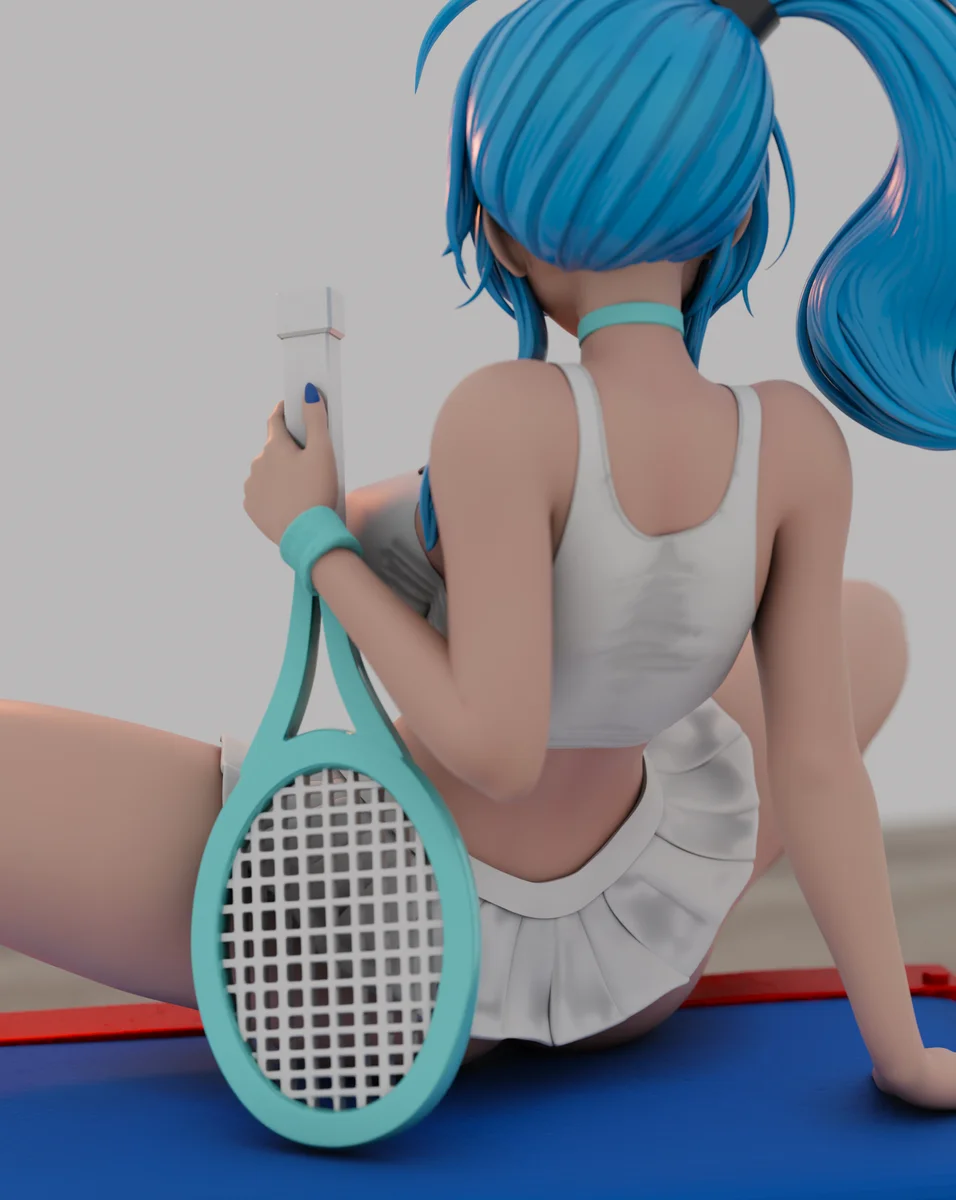 St Luis - Tennis | Fan Art | 3D Printed Resin Model Garage Kit | *Un-Painted* | Momoji 6