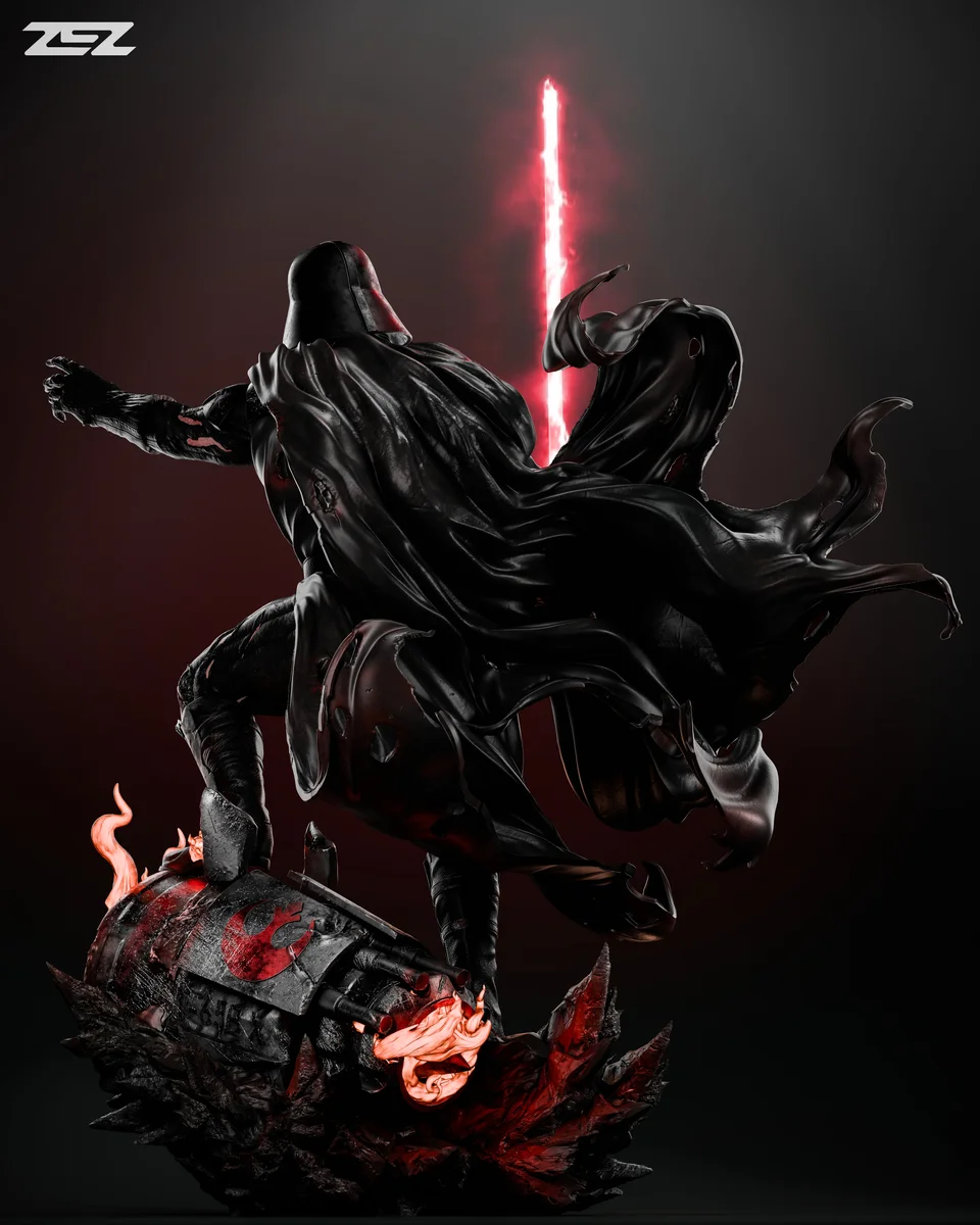 Darth Vader | Fan Art | 3D Printed Resin Model Garage Kit | *Un-Painted* | ZEZ Studio 6