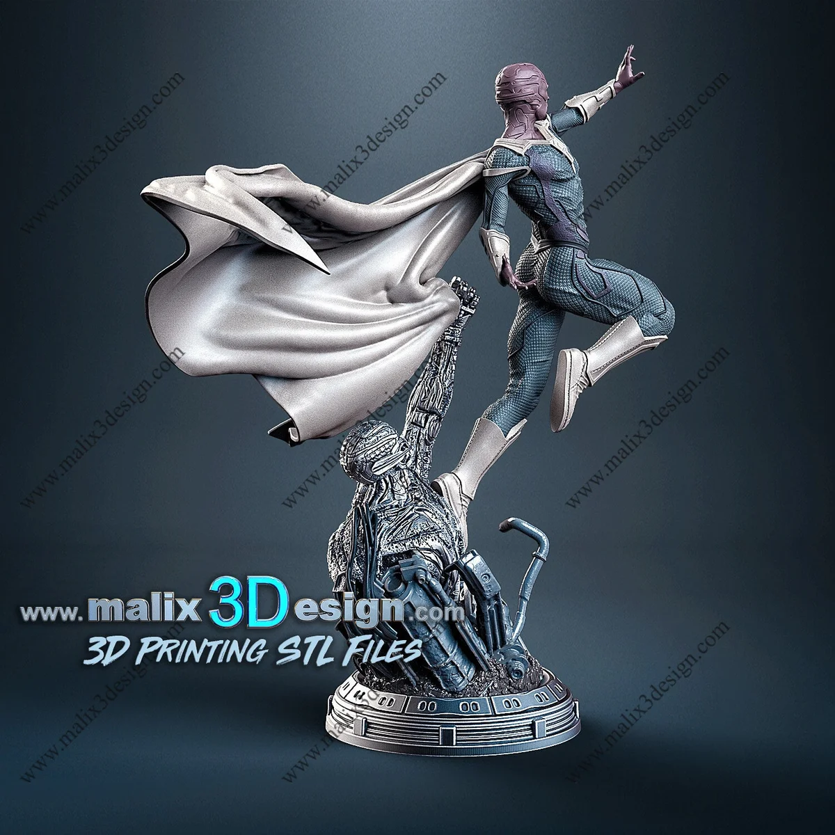 Vision | Fan Art | 3D Printed Resin Model Garage Kit | *Un-Painted* | Sanix3D 3