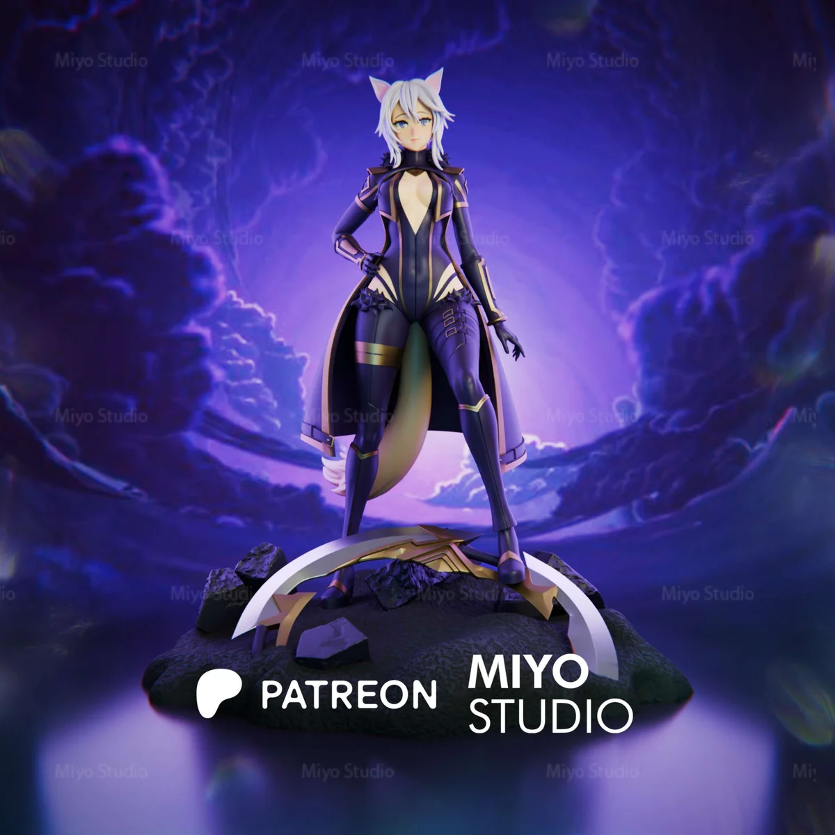 Zeta Uniform | Fan Art | 3D Printed Resin Model Garage Kit | *Un-Painted* | MiyoStudio 3