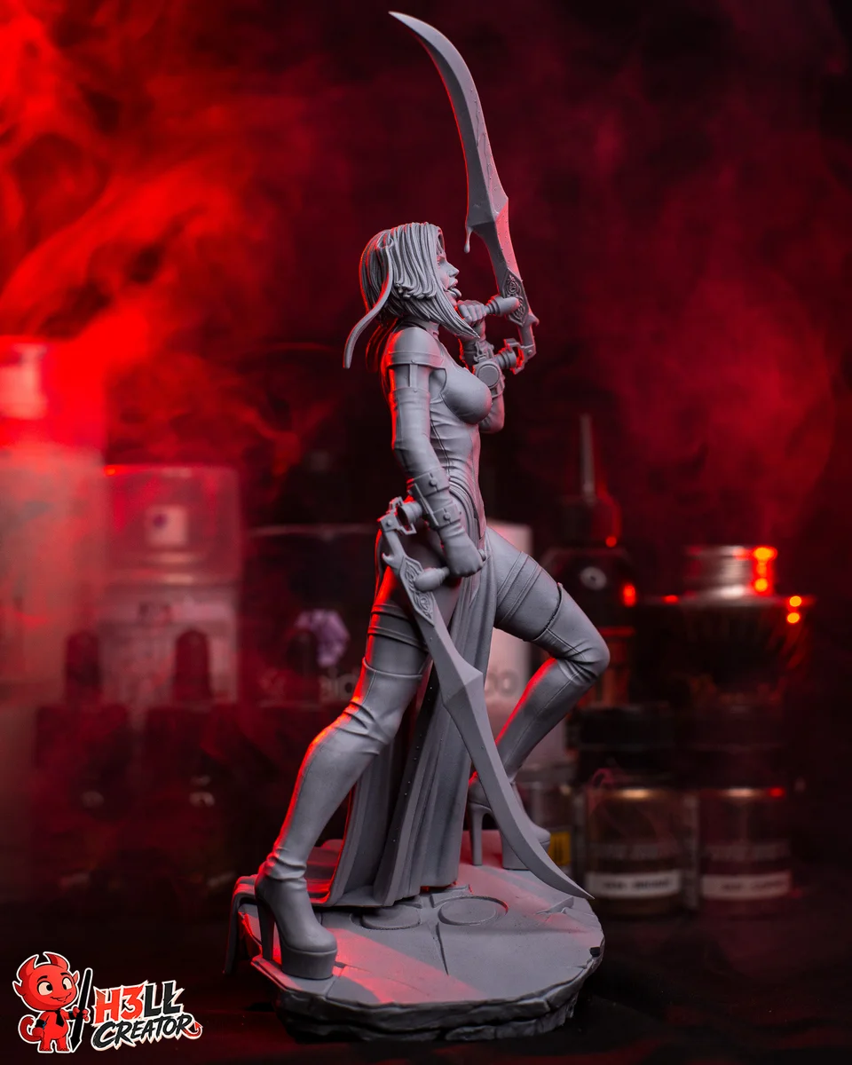 BloodRayne | Fan Art | 3D Printed Resin Model Garage Kit | *Un-Painted* | H3LL Creator 11