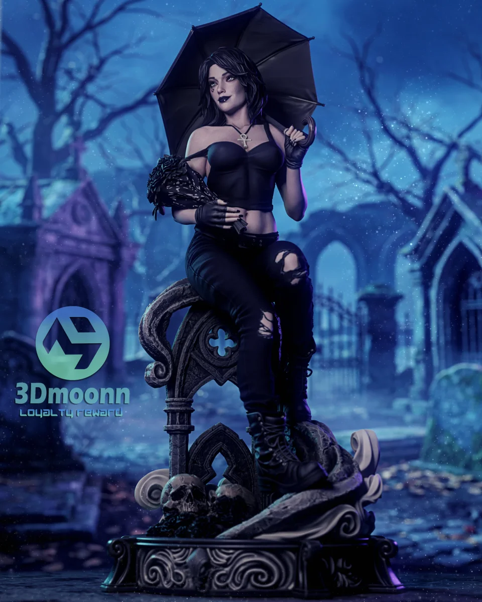 Death Sandman | Fan Art | 3D Printed Resin Model Garage Kit | *Un-Painted* | 3DMoonn 7