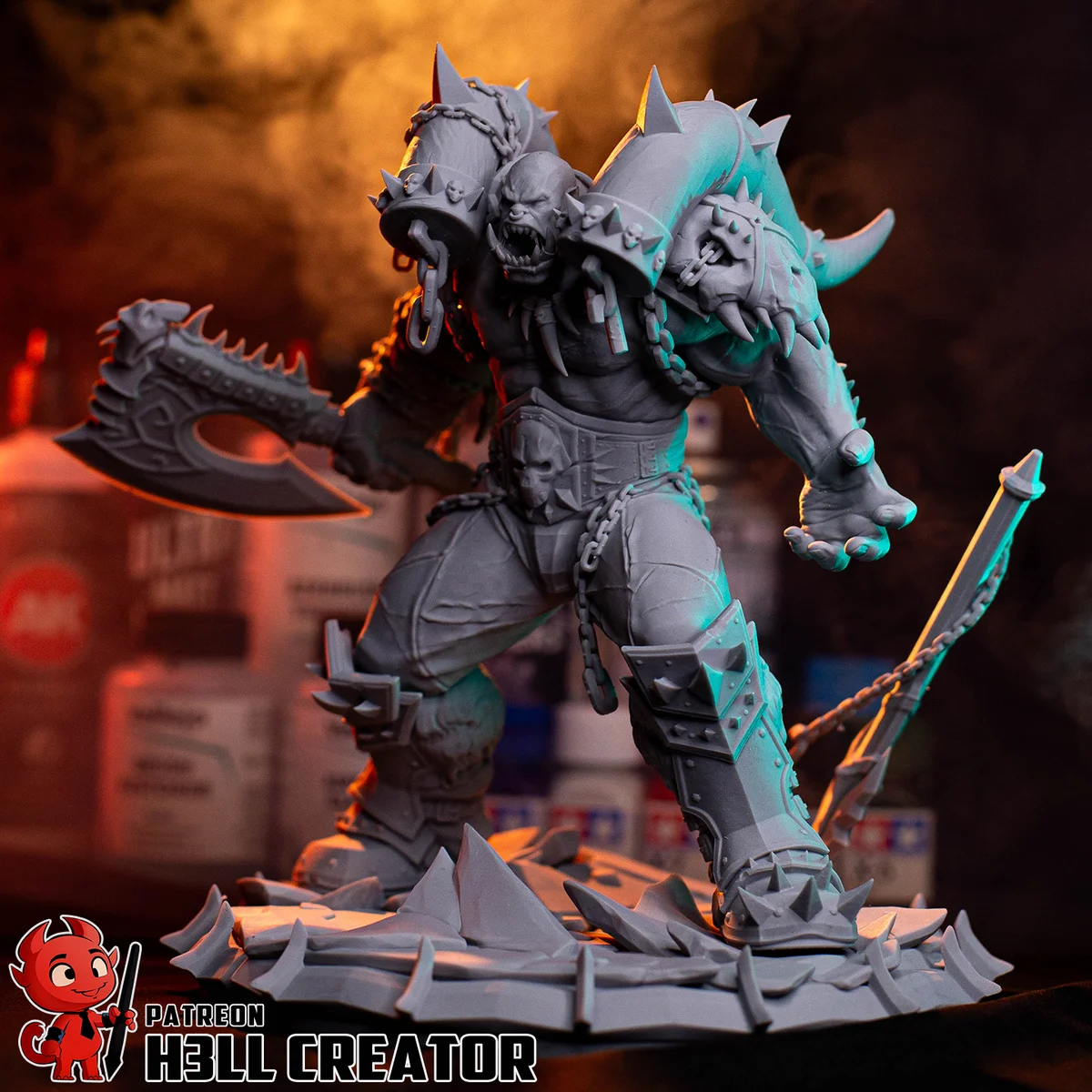 Garrosh Hellscream | Fan Art | 3D Printed Resin Model Garage Kit | *Un-Painted* | H3LL Creator 8