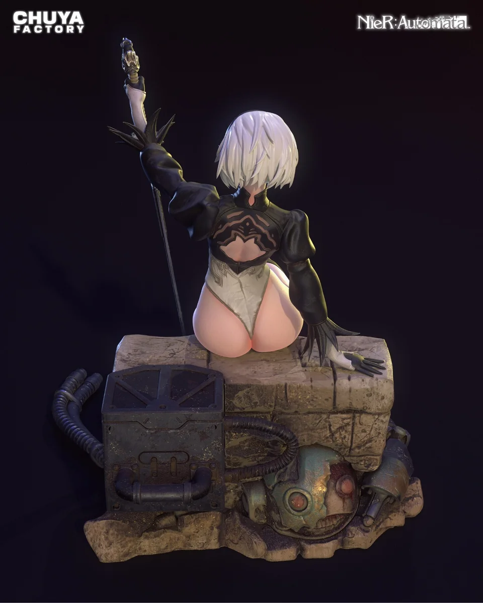 2B | Fan Art | 3D Printed Resin Model Garage Kit | *Un-Painted* | Chuya Factory 13