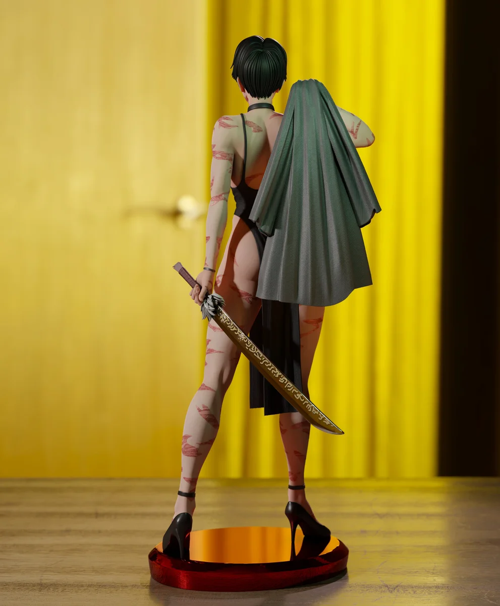 Maki | Fan Art | 3D Printed Resin Model Garage Kit | *Un-Painted* | Momoji 5